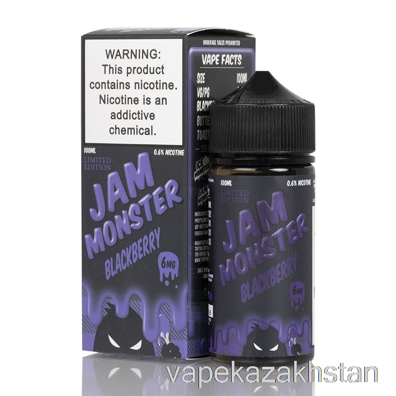 Vape Disposable Blackberry - Jam Monster - 100mL 6mg